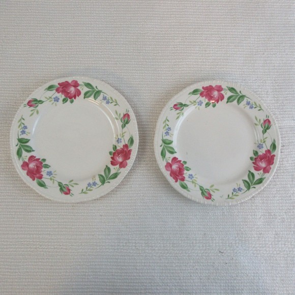 Homer Laughlin HLC582 7-3/8 dessert plates circa 1946 set of 2 - Picture 5 of 5